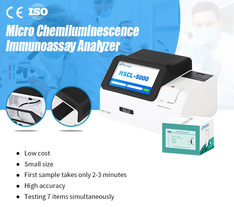 Blood Testing Equipments Chemiluminescence Immunoassay Hematology Analyzer